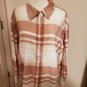 Womens XL flannel oversized shirt